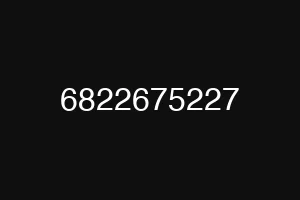 6822675227